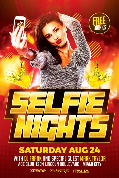 Selfie Party Flyer Template