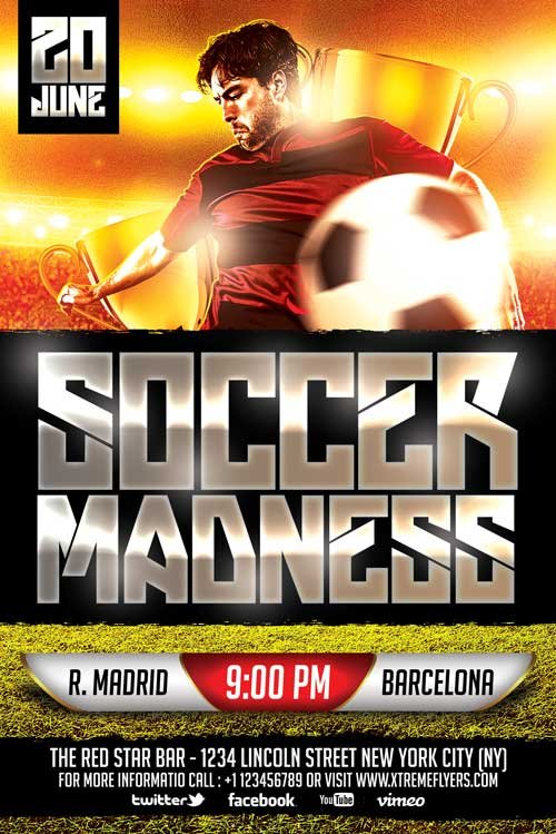 FREE Soccer Flyer Template