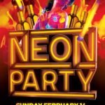 Neon Party Flyer Template