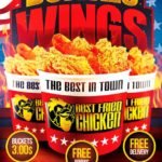 Wings Fast Food Flyer Template