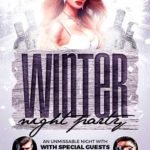 Winter Night Party Flyer Template