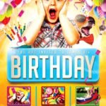 Kids Birthday Party Flyer Template PSD