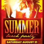 Beach Party PSD Flyer Template