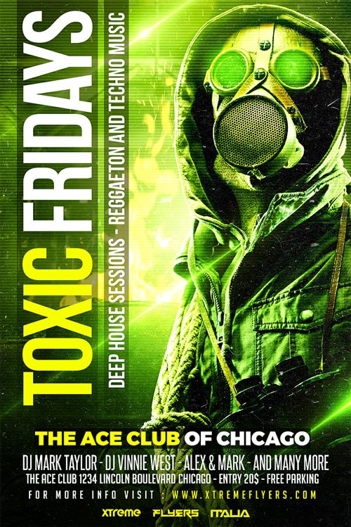 Toxic Fridays Flyer Template
