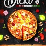 Pizza Menu Flyer Template Front