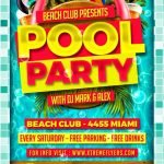 Pool Party PSD Flyer Template