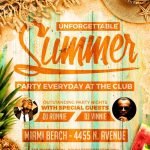 Summer Party PSD Flyer Template