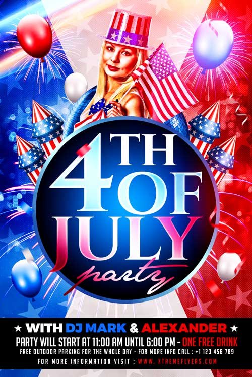 4th of July Independence Flyer Template