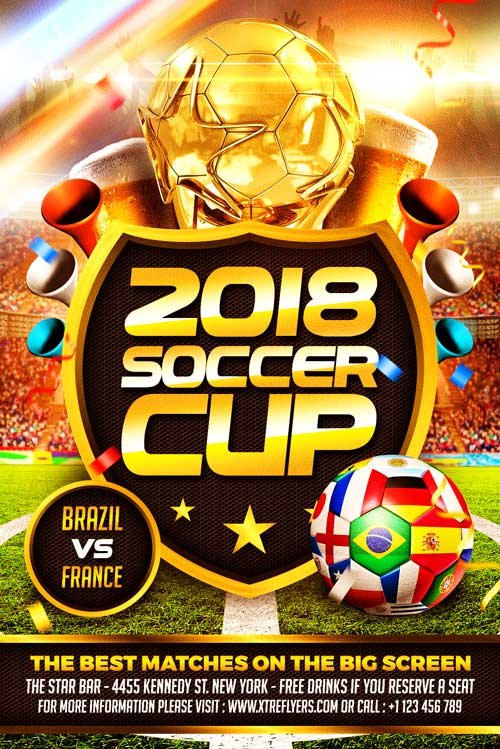 Soccer World Cup Flyer Template