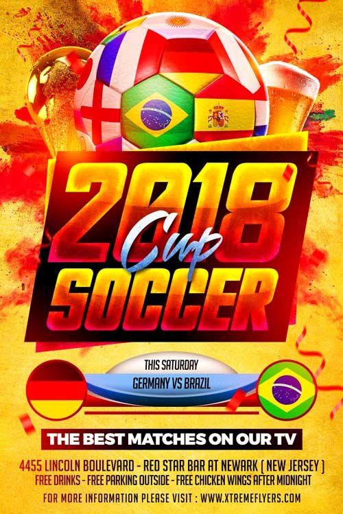 World Cup PSD Flyer Template