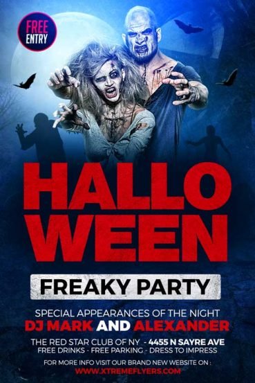 FREE Halloween Party Flyer Template