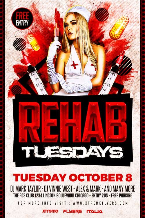 Rehab Flyer Template