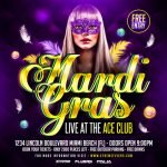 Mardi Gras Square Flyer Template